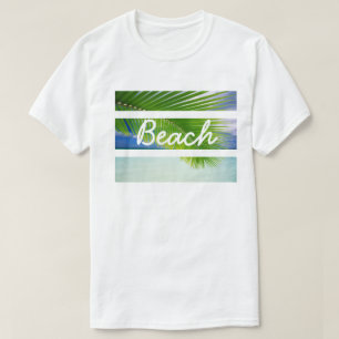 T-shirt Chemise de plage tropicale pour hommes