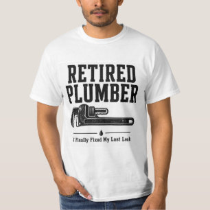 T-shirt Chemise de plombier à la retraite — J'ai finalemen