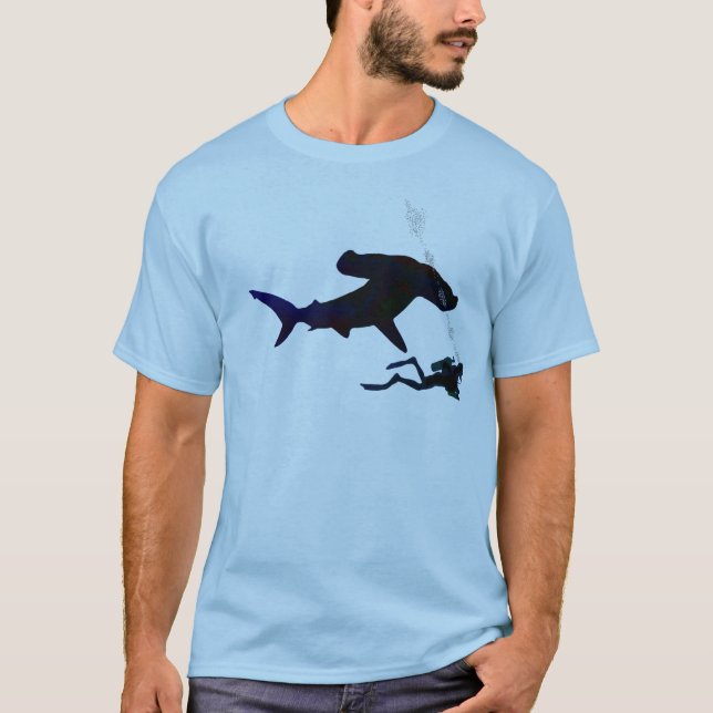 T-shirt chemise de plongeur de requin (Devant)