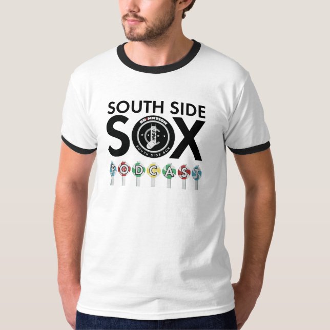 T-shirt Chemise de Podcast de chaussettes de côté sud (Devant)
