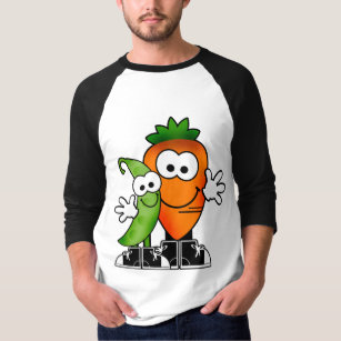 T-shirt Chemise de pois et carottes