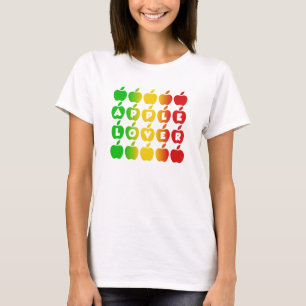 T-shirt Chemise de pommes - choisissez le style et la
