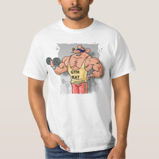 T-shirt Chemise de pompage de fer de rat de gymnase