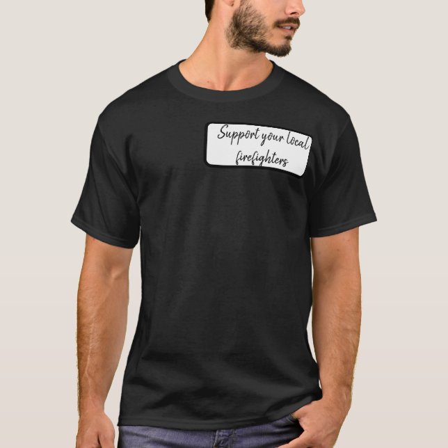 T-shirt Chemise de pompier pour hommes (Devant)