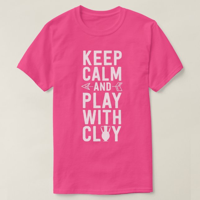 T-shirt Chemise de poterie amusante pour les femmes garder (Design devant)