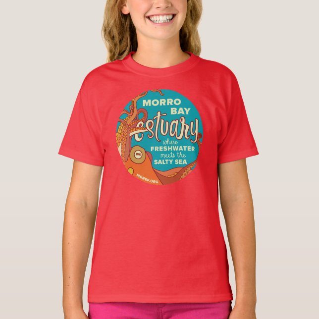 T-shirt Chemise de poulpe de baie de Morro des enfants (Devant)