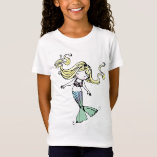 T-Shirt Chemise de poupée pour bébé Little Mermaid Girls