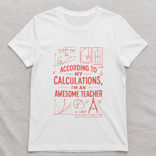 T-shirt Chemise de professeur de mathématiques amusant; Me