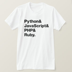 T-shirt Chemise de programmation rouge de PHP de