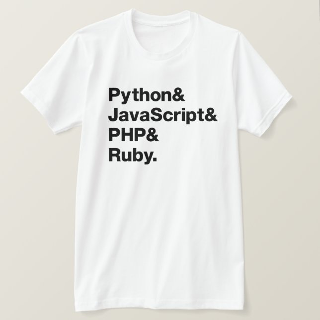 T-shirt Chemise de programmation rouge de PHP de (Design devant)