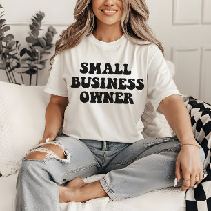T-shirt chemise de propriétaire de petite entreprise, chem