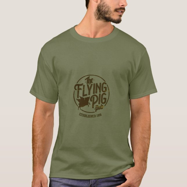 T-shirt Chemise de Pub de porc de vol (Devant)
