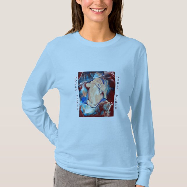 T-shirt Chemise de puissance de Doula (Devant)