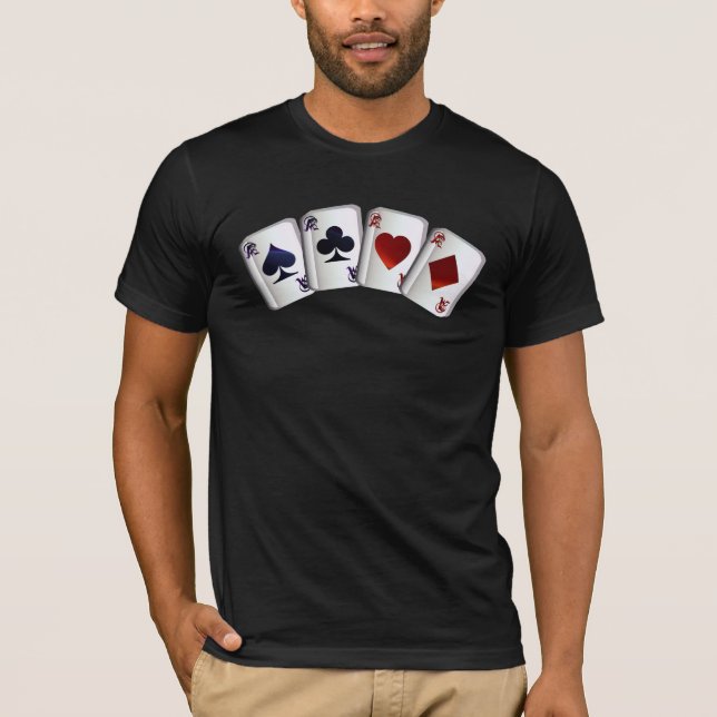 T-shirt Chemise de quatre as (Devant)