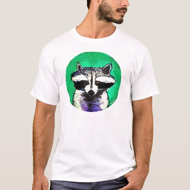 T-shirt Chemise de Racoon de BargasArtworks (Devant)