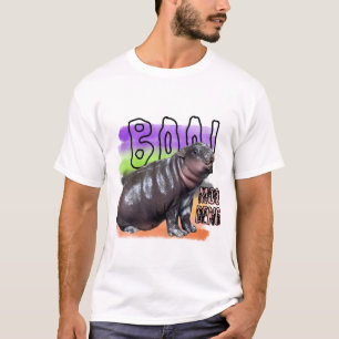 T-shirt Chemise de rap Bootleg Moo Deng   Moo Deng Shirt