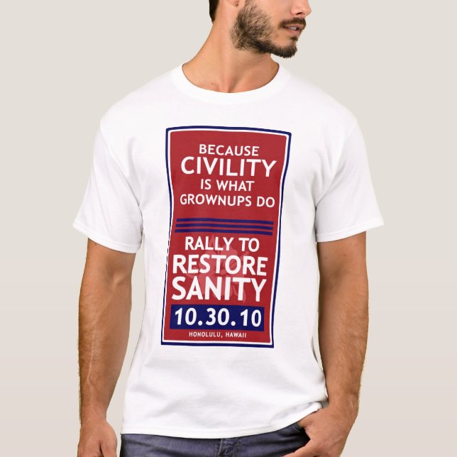 T-shirt Chemise de rassemblement d'Hawaï - est la (Devant)