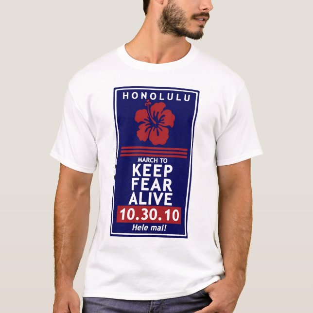 T-shirt Chemise de rassemblement d'Hawaï - maintenez la (Devant)