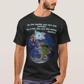 T-shirt Chemise de rat du monde (foncée)