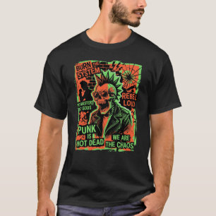 T-shirt Chemise de Rébellion Punk Tee Graphique Streetwear