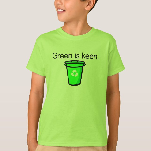 T-shirt Chemise de recyclage mignonne pour enfants (Devant)