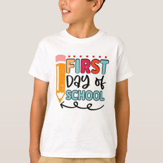 T-shirt Chemise de rentrée scolaire pour enfants avec un c