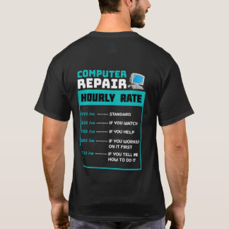 T-shirt Chemise de réparation d'ordinateur