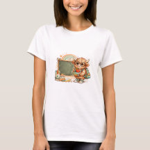 Chemise de retour à l'école de Highland Cow