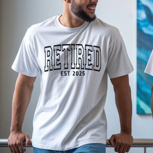 T-shirt Chemise de retraite personnalisée Cadeau de fête d