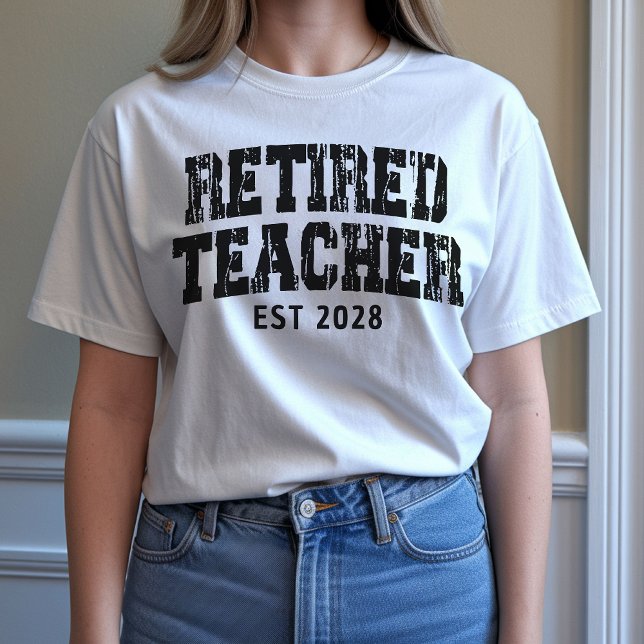 T-shirt Chemise de retraite personnalisée, cadeau pour les (retirement t-shirt for teachers, retired teacher shirt, retired teacher sweatshirt for women,)