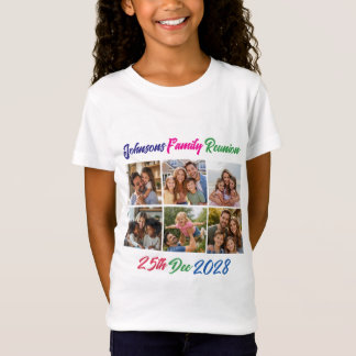 T-Shirt Chemise de réunion multi-photos de souvenirs génér