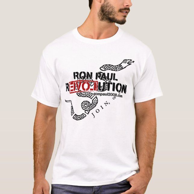 T-shirt Chemise de révolution de Ron Paul (Devant)