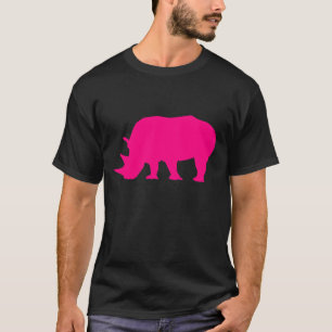 T-shirt Chemise de rhinocéros de roses indien