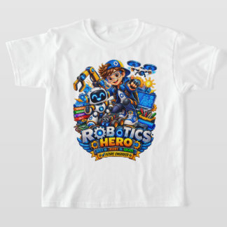 T-shirt Chemise de robotique pour enfants | Robot d'ingéni