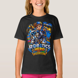 T-shirt Chemise de robotique pour enfants | Robot d'ingéni