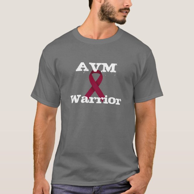 T-shirt Chemise de ruban de Bourgogne de guerrier d'AVM (Devant)