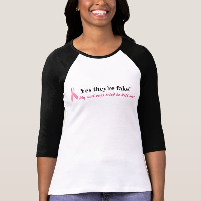 T-shirt Chemise de ruban de rose de conscience de cancer (Devant)