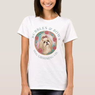 T-shirt Chemise de salon de toilettage Shih Tzu