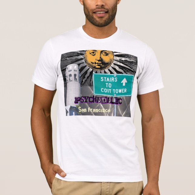 T-shirt Chemise de San Francisco psychédélique, la (Devant)