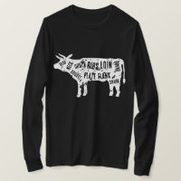 Chemise de schéma de découpe de boeuf du boucher p