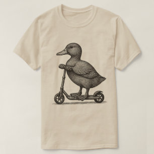 T-shirt "Chemise de scooter canard fantaisiste - Canard mi