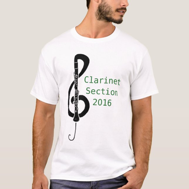 T-shirt Chemise de section de clarinette (Devant)