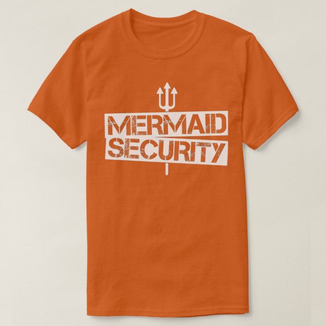 T-shirt Chemise de sécurité Mermaid Hommes Garçons Swim Te (Design devant)