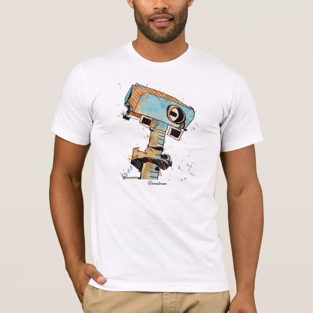 T-shirt chemise de Selfie de @SarcasticRover ! (Devant)