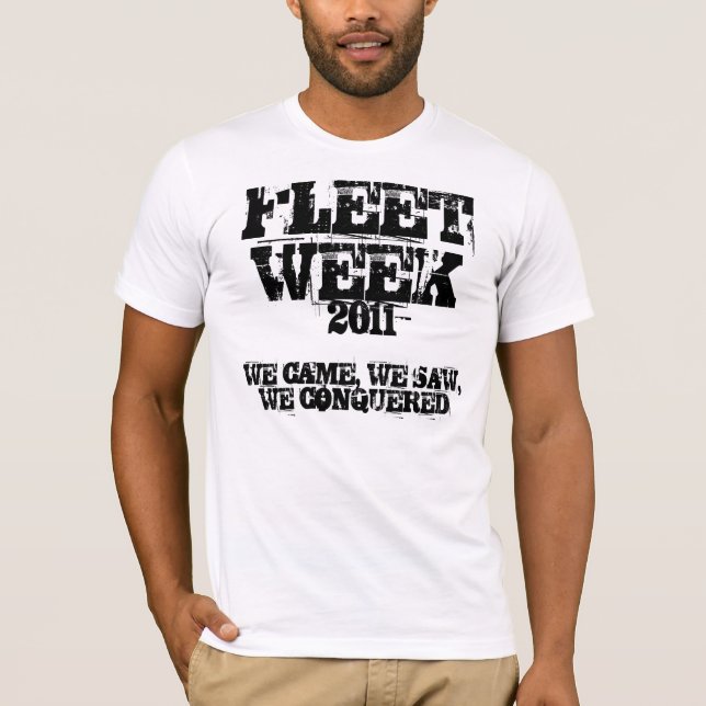 T-SHIRT CHEMISE DE SEMAINE DE FLOTTE (Devant)