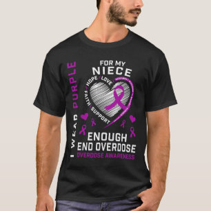 T-shirt Chemise de sensibilisation à la fin des overdoses