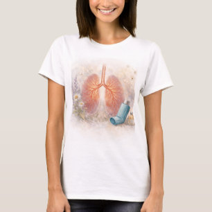 T-shirt Chemise de sensibilisation à l'asthme   Dessin bot