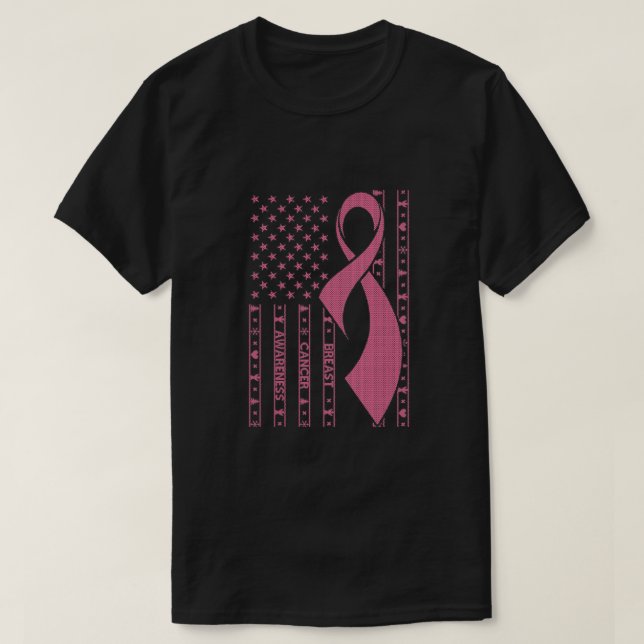 T-shirt Chemise de sensibilisation au cancer du sein (Design devant)