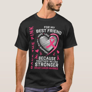 T-shirt Chemise de sensibilisation au cancer du sein rose