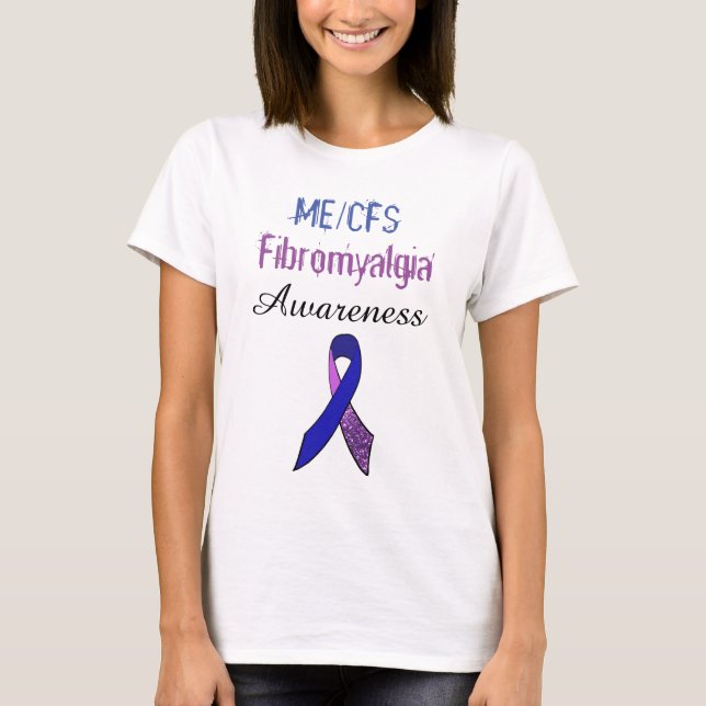 T-shirt Chemise de sensibilisation au ruban ME/CFS Fibromy (Devant)